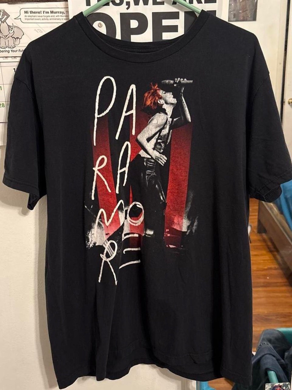 Black paramore T shirt